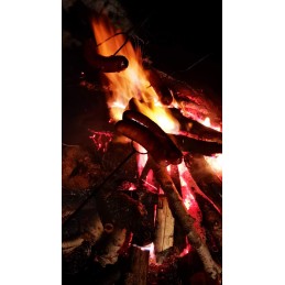 Nerūsējošā tērauda ugunskura nūjas, 140 cm, pakaramais, 5 gab