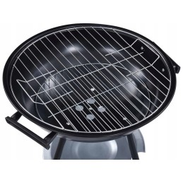 Sodo briketinė anglis grilis su ratukais, dangtelis, apvalus, rakinamas, nešiojamas