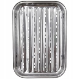 Eco grill tray made of stainless steel grate