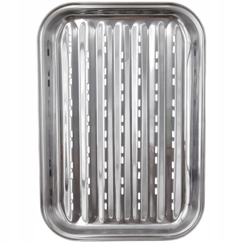 Eco grill tray made of stainless steel grate
