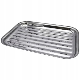 Eco grill tray made of stainless steel grate