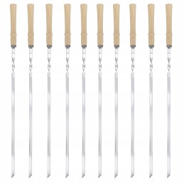 Stainless steel skewers are an essential part of every grilling party.