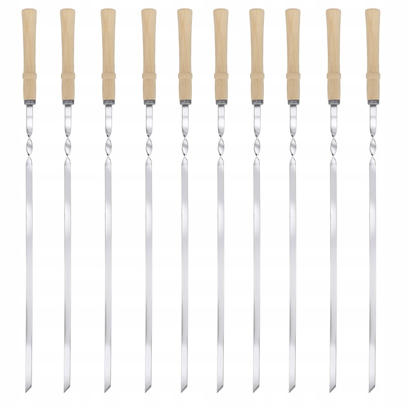 Stainless steel skewers are an essential part of every grilling party.