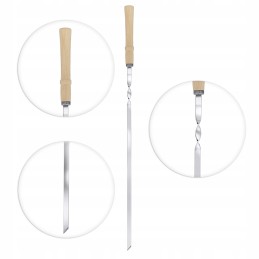 Stainless steel skewers are an essential part of every grilling party.