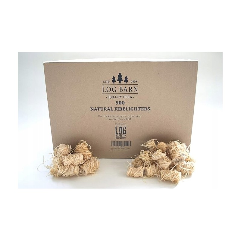 Rąstinis tvartas 500 natūralių eko žiebtuvėlių 500 medžio vatos žiebtuvėlių