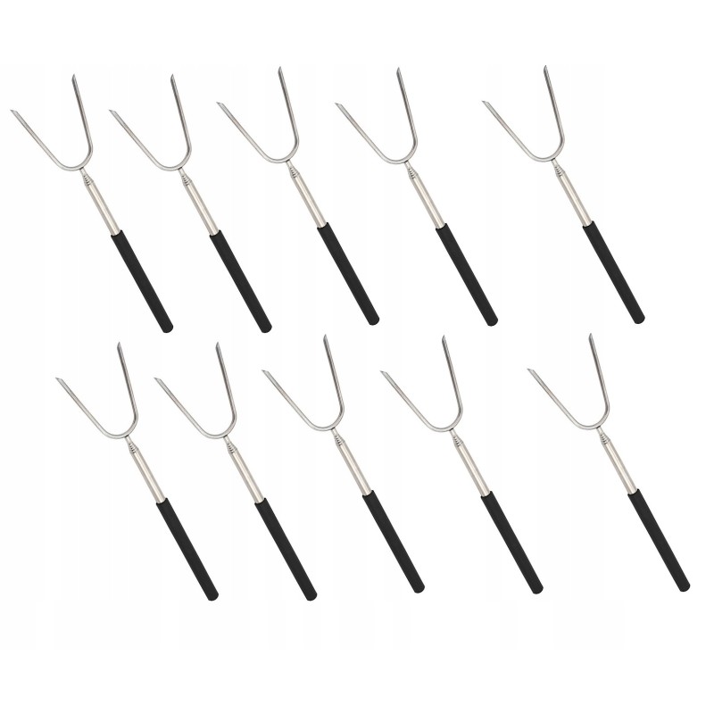 Telescopic forks, foldable, sausage sticks, campfire, 10 pcs.
