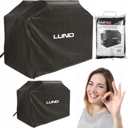 Grill cover large solid black waterproof 150x55x100cm protective