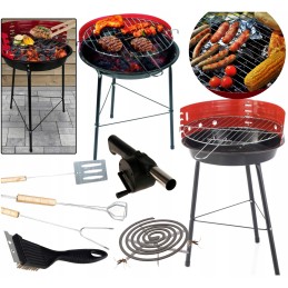 Anglies grilio sodo trikojis turistinis mega kepsnių komplekto priedai