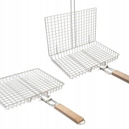 Grilling rack for fish vegetables closed basket steel grid useful!!!