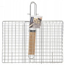 Grilling rack for fish vegetables closed basket steel grid useful!!!