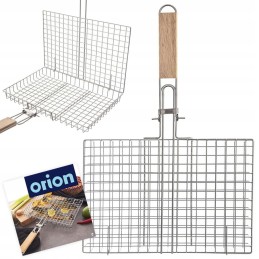 Grilling rack for fish vegetables closed basket steel grid useful!!!
