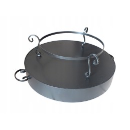 Garden grill fire pit for grill and cauldron