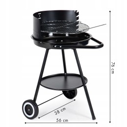 Grill garden grill round grate with adjustable grate height