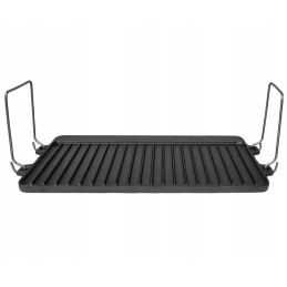 Cast iron grill plate 44 x 24cm double-sided krisberg ks 2643
