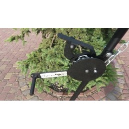 Trikojų grotelių grilio ritė su grandine