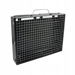 Large, portable, foldable charcoal camping grill