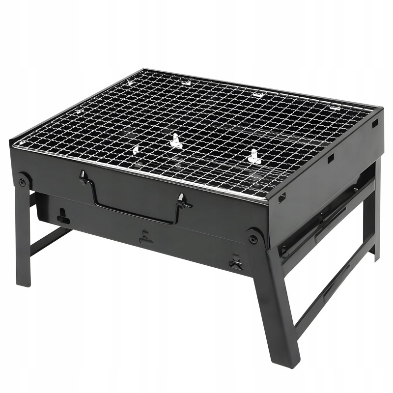 Turistinė kepsninė su anglimis, nešiojama, sulankstoma, lagaminas, sodo kempingas, xxl