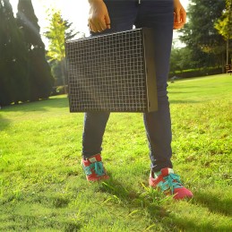 Turistinė kepsninė su anglimis, nešiojama, sulankstoma, lagaminas, sodo kempingas, xxl