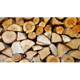 Mediena be žievės žuvies rūkymui, 10 kg pelenų