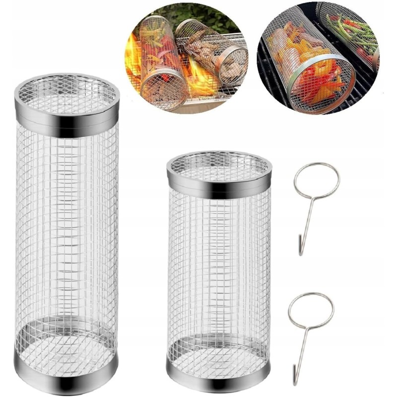 Grill basket grate set of 2
