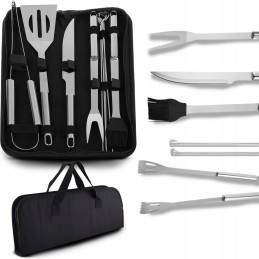 Grillitarvikute komplekt 9-in-1 karbis
