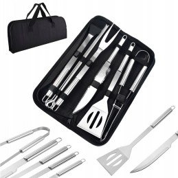Grillitarvikute komplekt 9-in-1 karbis