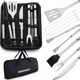 Set of accessories barbecue tools in a case 9 in 1