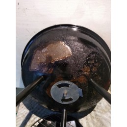 Sulankstoma, nešiojama sodo anglių kepsninė su grotelių dangteliu