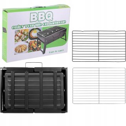 ✅ Turistinis grilis nešiojamas sulankstomas anglies grilis