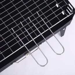 Turistinė kepsninė, sulankstoma, lagaminas, stovyklavietė, stalo įrankiai, 4 kepsninės