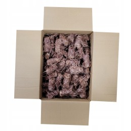 Kartoninis židinio starteris iš medžio vatos