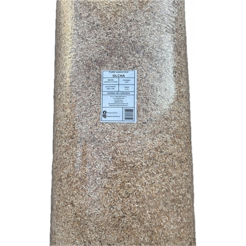 Alder smoking chips kl04 15 kg 60l