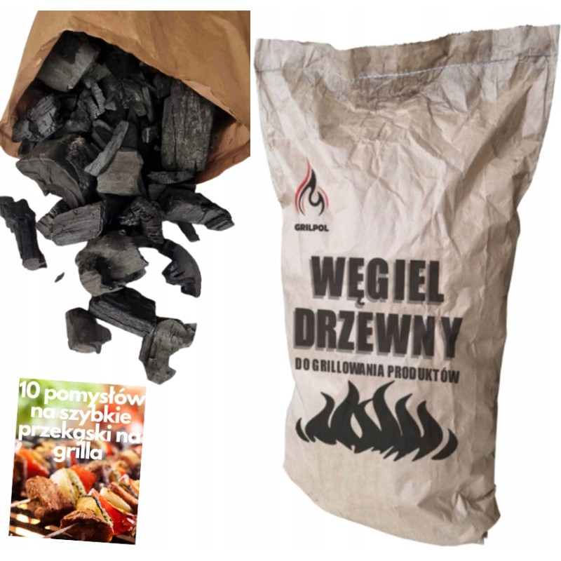 Anglis 10kg aukščiausios kokybės griliui be priedų, dideli gabaliukai, dovana