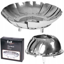 Lapės ugnies dubuo, plieninis, reguliuojama pakura