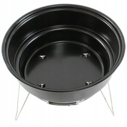 ⭐⭐Turistinis grilis sulankstomas nešiojamas apvalus su rankena juoda 26cm ag225b⭐⭐