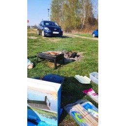 Turistinė sulankstoma sodo kepsninė su anglimis