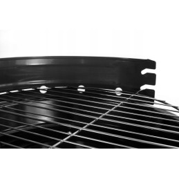 Juodos anglies kepsninės su reguliuojamo aukščio apvaliomis metalinėmis grotelėmis