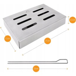 ⭐Hämmastav roostevabast terasest suitsuanum tasuta suitsetamismärkidega + 2 grillvardat⭐