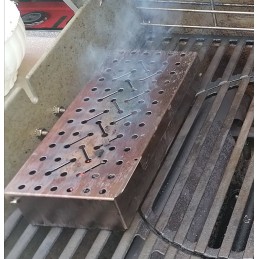 ⭐amazy stainless steel smoking container with free smoking tokens + 2 grill skewers⭐