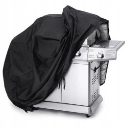 All-season grill cover, case, waterproof, UV, black, 145x117x61