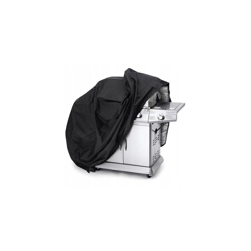 All-season grill cover, case, waterproof, UV, black, 145x117x61