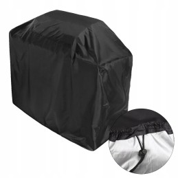 All-season grill cover, case, waterproof, UV, black, 145x117x61