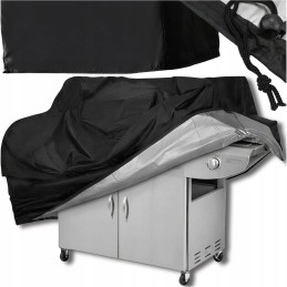 Aastaringne grillkate, veekindel UV-kaitseümbris, must 145x117x61