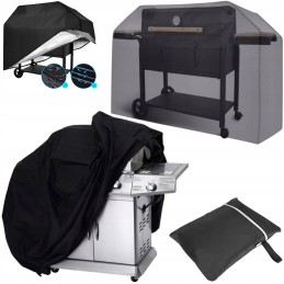 Aastaringne grillkate, veekindel UV-kaitseümbris, must 145x117x61