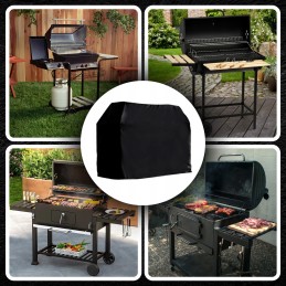 Aastaringne grillkate, veekindel UV-kaitseümbris, must 145x117x61