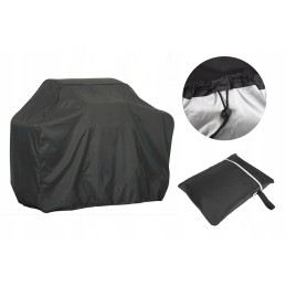 All-season grill cover, case, waterproof, UV, black, 145x117x61