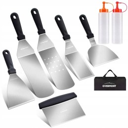 Overmont nerūdijančio plieno kepsninės stalo įrankių rinkinys