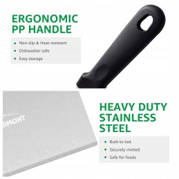 Overmont nerūdijančio plieno kepsninės stalo įrankių rinkinys