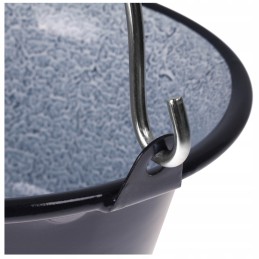 Mfh Hungarian field cauldron 4l for campfire 26.5cm black [33600a]
