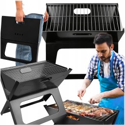 Turistinio sodo kempingo kepsninė, nešiojama anglis, lagaminas, 4 bbq kilimėliai